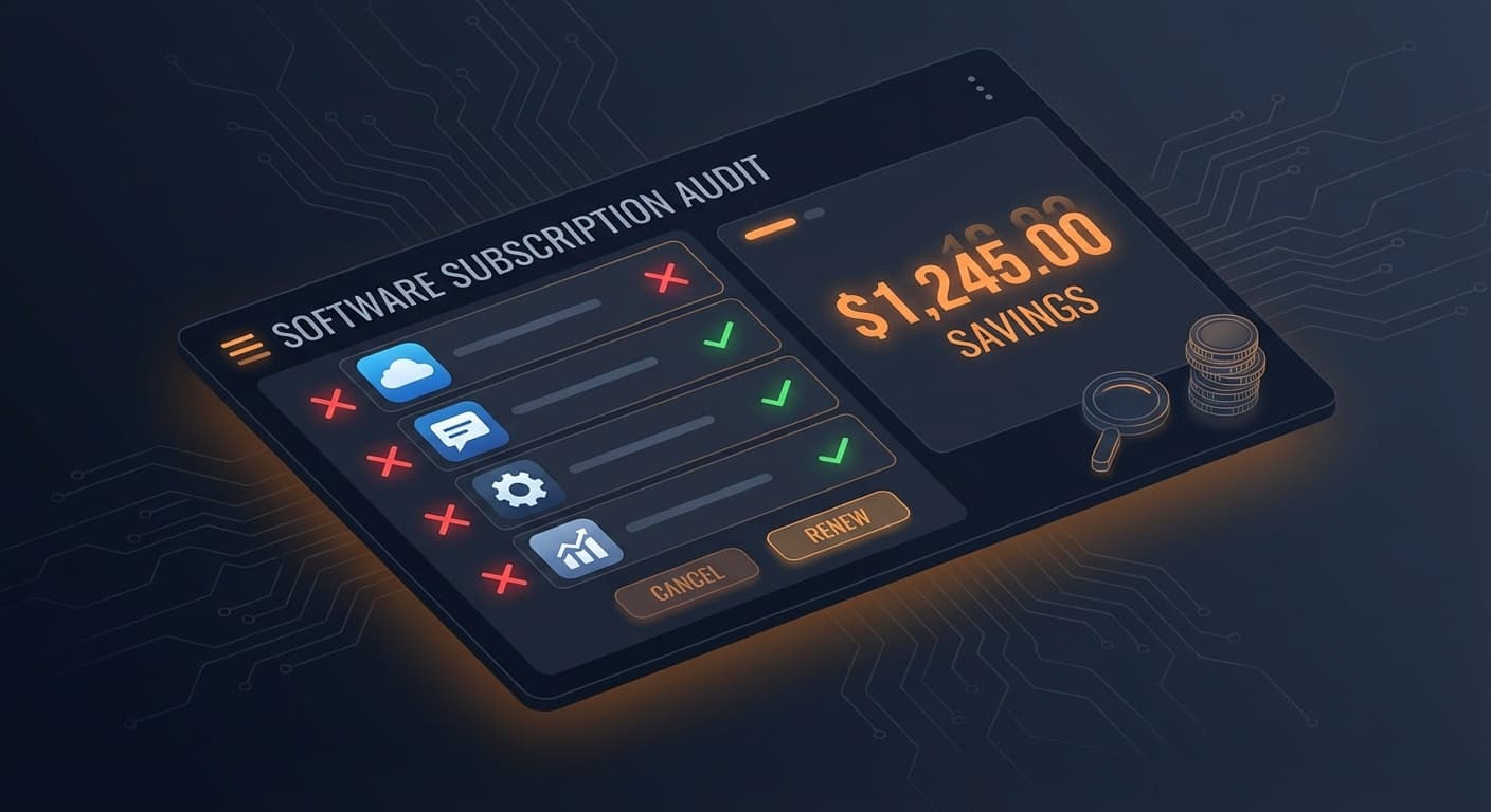 You're Paying $1,800/Month for Software You Don't Use. Here's How to Fix It in 30 Minutes.