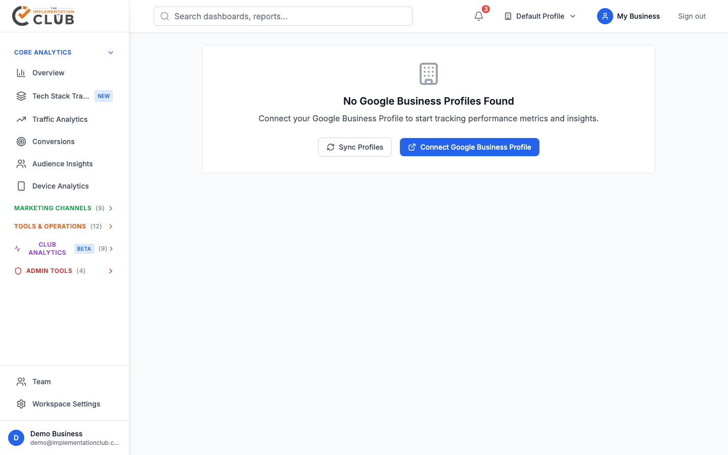 google-business-profile dashboard screenshot